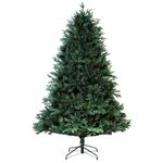 Christmas Tree World | 9ft Artificial Unlit Woodland Pine | Natural and Realistic Look with Bushy and Luxury Quality PVC Tips | Easy to Assemble and Take Down | 157cm Diameter