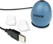 Carson zOrb USB Digital Computer Microscope with 81x Effective Magnification (Based on 32 inch Monitor), Surf Blue (MM-500)