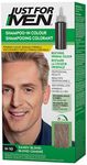 Just For Men Shampoo-In Color, Grey Hair Coloring for Men - Sandy Blond, H-10 (1 Count)