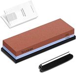 Whetstone 400/1000 Knife Sharpening Stone, 2-Sided Knife Sharpener, Trilancer Japanese Style Waterstone Kit, Angle Guide and Rubber Base Included
