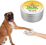 [8 OZ] Natureland Organic Paw Wax for Dogs and Cats, Natural Outdoor Protection to Heal, Repair, and Protect Dry, Chapped, or Rough Pads, Helps Protects Paws on Snow, Sand, or Dirt (8 OZ)