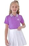 Girls' Golf Tennis Polo Shirts Kids