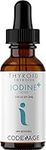 Iodine Drops – 650 Mcg - 1 Year Supply - Liquid Iodine Supplement – Iodine Drops Solution - Pure, Clear Iodine - Vegan Iodine Liquid Drop - 2oz