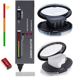 Diamond Tester Pen,Jewelry Diamond Tester Pen+30X 60X Mini LED Magnifying Jewelry Eye Loupe Jewelry Distinguish Tool Professional Diamond Selector for Novice and Expert