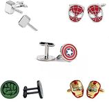 Love Rustic Superhero Cufflinks Wed