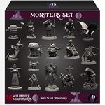 Wildspire Monsters Pack for DND Miniatures Booster Pack of 16 DND Monsters Minis 28mm-32mm Scale DND Accessories D&D Miniatures DND Minis DND Figures Starter Set Tabletop Heroquest Minis