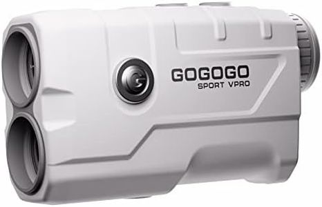 Gogogo Sport Vpro Golf Rangefinder 900 Yards Slope Laser Range Finder with Pinsensor & Flag-Lock, 6X Magnification, Pulse Tech (900 Yard with Slope Switch & Inside Magnet)