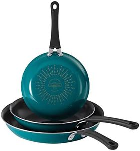 Tramontina 3 Pk Porcelain Enamel Fry Pans - Teal