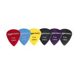 Amazon Basics Guitar Plectrums Pick of Various Thickness, 6 Pieces, Varied Colors