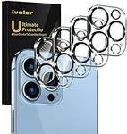 ivoler Camera Lens Protector compatible with 13 pro(6.1")/ iPhone 13 Pro Max (6.7") - 4 pack HD Clear Anti-Scratch Lens Tempered Glass