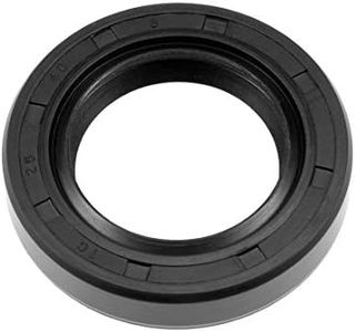 uxcell Oil Seal, TC 25mm x 40mm x 8mm Nitrile Rubber Cover Double Lip with Spring for Bearing Shaft, Black Pack of 1