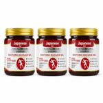 Pack of 3 Japanese Instant Pain Relief Soothing Massage Gel | Fast-Acting Muscle & Joint Comfort | With Mugwort Oil, Camphor & Lactic Acid | Relief for Back, Neck, Shoulders & Knees (Gel Pack of 3)