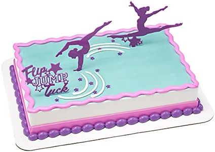 DecoPac 26253 CakeDecorating kit-Flip Jump Tuck Cake and Cupcake Toppers for Birthdays and Parties, 1 SET, Purple