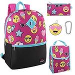 Trailmaker 5 in 1 Girls' Full Size School Character Backpack Set (Smiles)