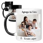 Personalized Magic Mug-Custom Color Changing Mug-11 oz Coffee Mug with Photo-Heat Sensitive Custom Coffee Mug,Personalized Gifts for Mom,Dad,Family,BestFriend,Party Favors Mug (Standard-Black)