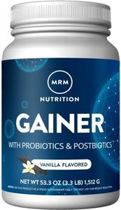 MRM Nutrition Gainer Protein with Probiotics + Postbiotics | Vanilla Flavored | 25g Protein | Whey Concentrate + Isolate + micellar Casein| Slow + Fast digesting| with Digestive enzymes | 18 Servings