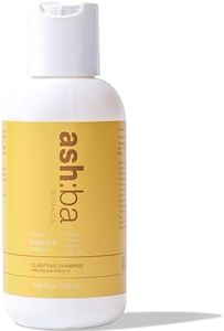 Ashba Botanics Clarifying Shampoo for Women & Men with Curly & Wavy Hair | Hard Water Expert To Deeply Cleanse, Remove Buildup & Exfoliate Scalp | with Vitamin C & Natural AHAs | Sulphate Free 100 ml