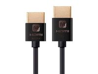 Monoprice High Speed HDMI Cable - 10 Feet - Black, Active, 4K @ 60Hz, 18Gbps, 36AWG, YUV, 4:2:0 - Ultra Slim Series