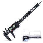 Kynup Digital Caliper, Vernier Calipers Measuring Tool with LCD Screen, Electronic Micrometer Caliper with Auto-Off Feature, Inch and Millimeter Conversion(0-6")
