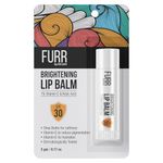 FURR 1% Vitamin C & Kojic Acid Brightening Lip Balm with SPF 30 | Heals, Hydrates & Softens | Reduces Pigmentation | Almond Oil, Shea Butter, Vitamin E Infused | Lip Balm for Soft Glossy Lips | Unisex
