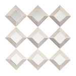 Southern Enterprises Harman Decorative Mirrored Squares Wall Sculpture