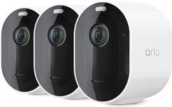Arlo Pro 5S 2K Spotlight Camera – 3 Pack – Security Cameras Wireless Outdoor, Dual Band Wi-Fi, Color Night Vision, 2-Way Audio, Home Security Cameras, Home Improvement, White – VMC4360P