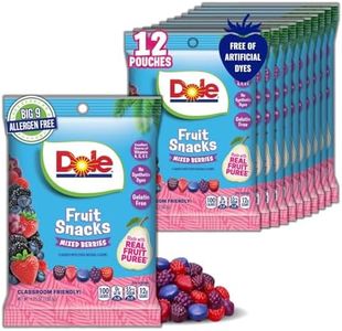 Dole Mixed Berry Peg Bag Fruit Snacks 12ct Case