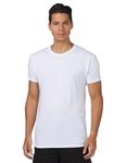 Hanes Men's Cotton, Moisture-Wicking Crew Tee Undershirts, Multi-Packs, White-3 Pack, Large (Pack of 3)