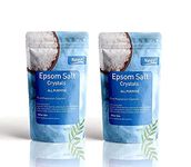 NEERCHEM All Purpose Epsom Salt (Magnesium Sulphate) For Softening Dry Skin ,Bathing, Relaxing Foot & Pain Relief Therapeutic Spa Treatment , Exfoliating Scrub, Pack Of 2 (908 G)