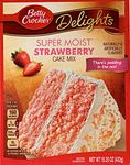 Betty Crocker Delights Super Moist Cake Mix Strawberry Pouch, 432 g