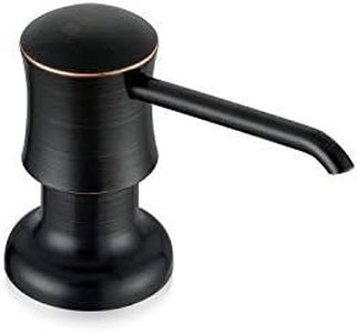 SVAVO Soap Dispenser for Kitchen Sink, Stainless Steel Sink Soap Dispenser Pump, Refill from the Top, Kitchen Soap Dispenser with Liquid Soap Bottle, for Sink Countertop Install (ORB)