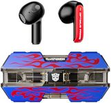 Transformers TF-T01 True Wireless Earbuds Bluetooth 5.4 Headphones, Bluetooth Earbud in Ear with HD Mic, 60H Playtime Ear Buds, IPX5 Waterproof Earphones for Android iOS, Optimus Prime