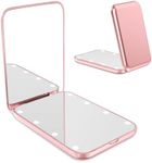 WOBSION Small Mirror with Lights,LE