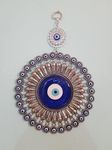 Vastu Shubharambh Eye with Evil Eye Hanging for Protection, Good Luck Charm and Positivity at Office and Home. Prepared from fine Quality of Polyresin and Metal for Vastu/Feng Shui Remedy.
