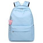 MCB2CT School Backpack for Girls and Boys Age 8+, Plain Backpack for 14 Inch Laptop, Water Repellent School Bags Casual Daypack for School Travel, Lightweight Rucksack for Teenage Girls