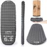 HIKENTURE Sleeping Pad, 6.2 R-Value Insulated Camping Mat with Pump Sack, Ultralight Inflatable Sleeping Mat, Portable Self Inflating Sleeping Pad for Camping Backpacking Hiking(Grey,186L x 64W)