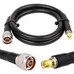 XRDS-RF SMA Male to N Male Cable 3 ft, KMR400 Low Loss N to SMA Cable for 3G/4G/LTE/ADS-B/Ham/GPS/WiFi/RF Radio to Antenna Use