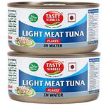 Tasty Nibbles Light Meat Tuna Flakes in Water, 185 g X 2