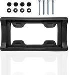 Vaygway License Plate Bumper Guard- Black Universal Rubber License Plate Mount Protector, 2.3" Thick- Protects Bumper from Scratches and Dents, Universal Fit for Car, Van- Screws Included (1 Pack)