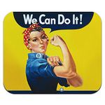 Rosie The Riveter - War Poster Mouse Pad Mousepad