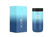 IRON °FLASK Slim Can Cooler 12oz for Beer, Hard Seltzer, Energy Drinks, Double Wall Vacuum Insulated Stainless Steel Drink Holder for Skinny Cans - Waves