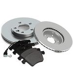 Front Brake Discs & Pads fits for Volkswagen (VW) Transporter T5 & T6, Caravelle 5 & 6, Shuttle MPV [2003->] 1.9, 2.0, 2.5, 3.2, TDi, TSi, BiTDi | 7H0615301D 7E0615301D 7H0698151 JZW698151Q