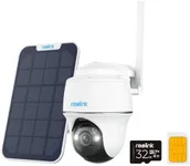 Reolink 4G LTE Cellular Outdoor Security Camera + 32GB SD Card, No WiFi Security Camera Outdoor Wireless Go PT Plus+Solar Panel, 3K HD Color Night Vision, Person/Vehicle/Animal Detection, 2-Way Audio
