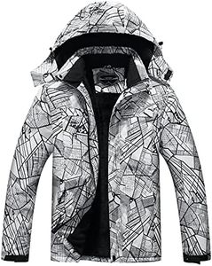 OTU Men's Waterproof Ski Jacket Snowboarding Windbreaker Warm Winter Hooded Mountain Snow Coat