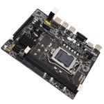 Bewinner B75M Computer Gaming Motherboard Pro for i3/i5/i7, LGA1155 DDR3 M ATX Gaming Motherboard with SATA3.0/PCIE 8/VGA/HDMI (Black)