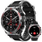 Military Smart Watch for Men (Answer/Make Call), 1.52" HD Smartwatch for Android Phones/iPhone, 100+ Sport Mode Men Fitness Tracker with Heart Rate, SpO2, Stress and Sleep Monitor, IP68 Waterproof