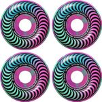 Spitfire Skateboard Wheels 52mm F4 99A Multi Swirl Classics Pink/Teal