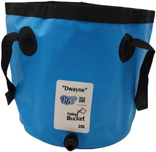 PBP Folding Bucket 20L - "DWAYNE" With Quick Hose Connector (Blue)