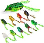 Goture 10Pcs Frog Lures for Bass Fi