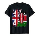 KENYA Half BRITAIN UK Friendship Flag KENYAN T-Shirt